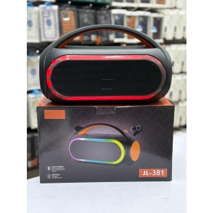 سماعة بلوتوث JBL JL-381 محمولة بصوت ستيريو وإضاءة RGB