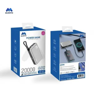 باور بانك ماجنتيك MJ-33 – سعة 20000 مللي أمبير | شحن سريع 65 واط
